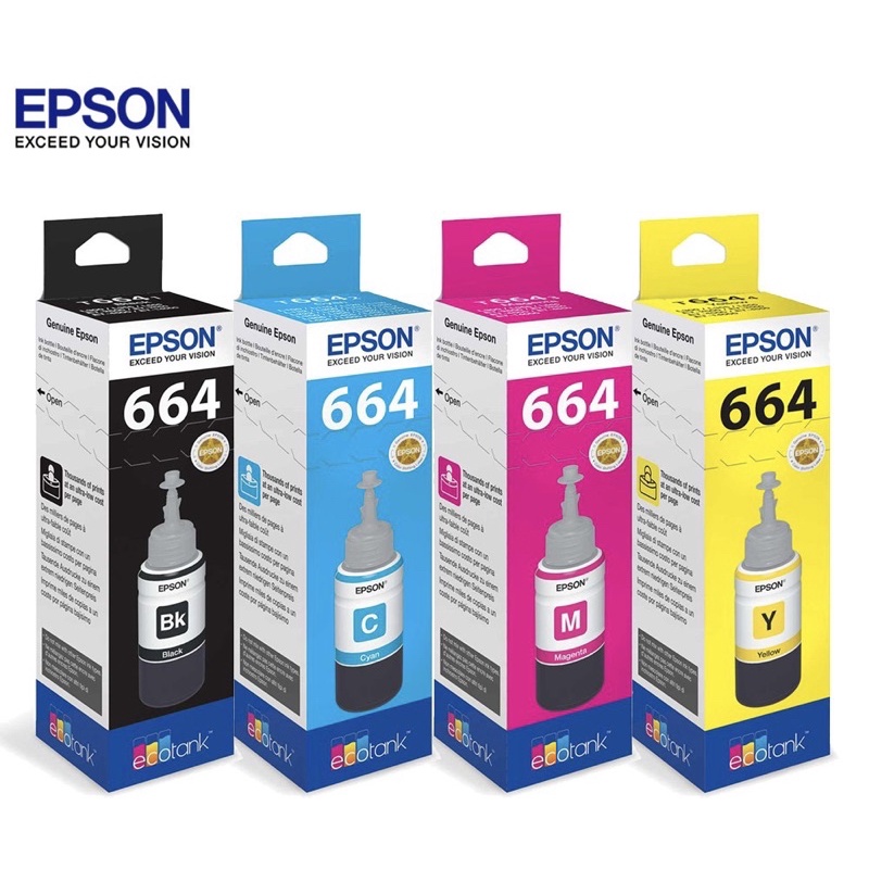 Epson T664664 Original Ink Bottles Genuine Shopee Philippines 9550
