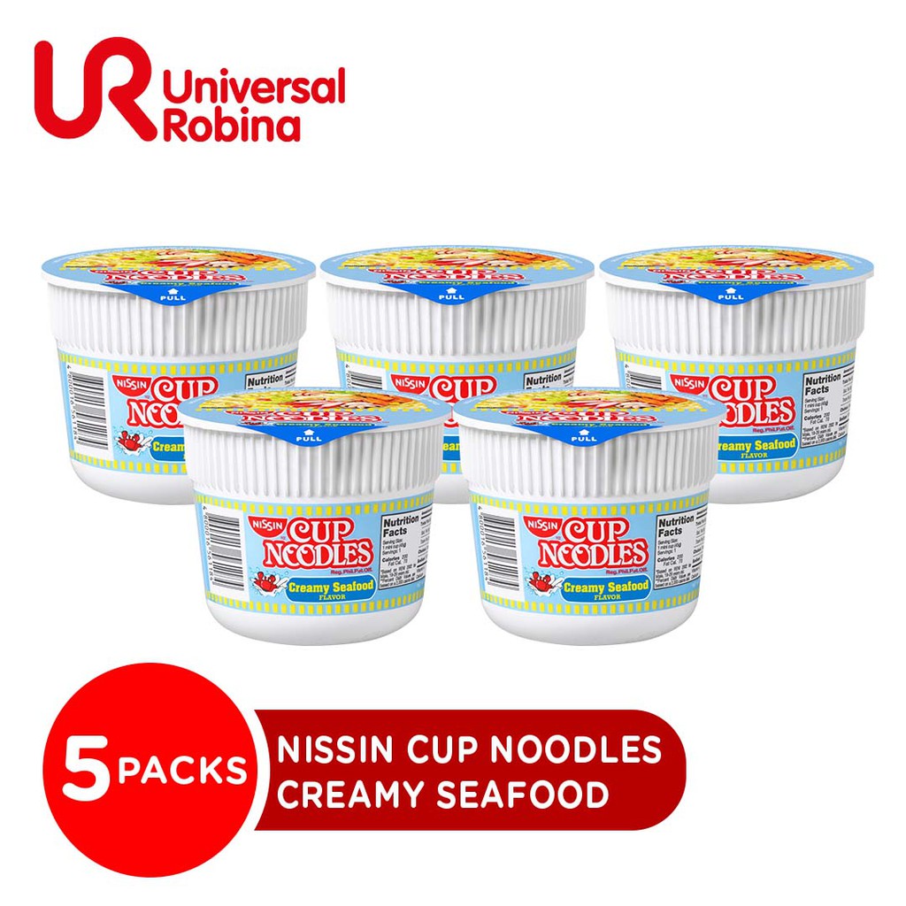 Nissin Cup Noodles Mini Creamy Seafood 45g 5 Packs Shopee Philippines