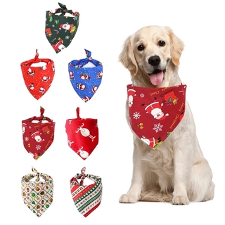 Christmas Cute Cat Dog Large Pet Scarf/ Puppy Dog Bow Tie Collar Bibs/ Xmas Puppy Cat Decoration Bandana Accessories