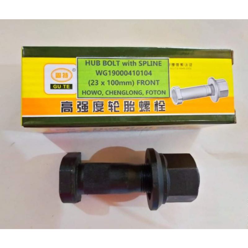 HUB BOLT with SPLINE(23x100mm) FrontHowo, Chenglong, Foton Shopee Philippines