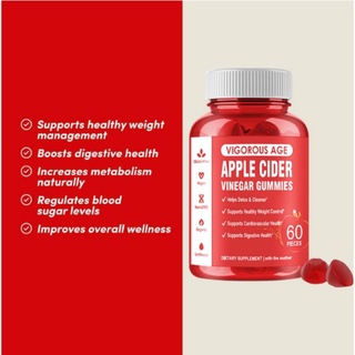 vigorous age apple cider vinegar gummies