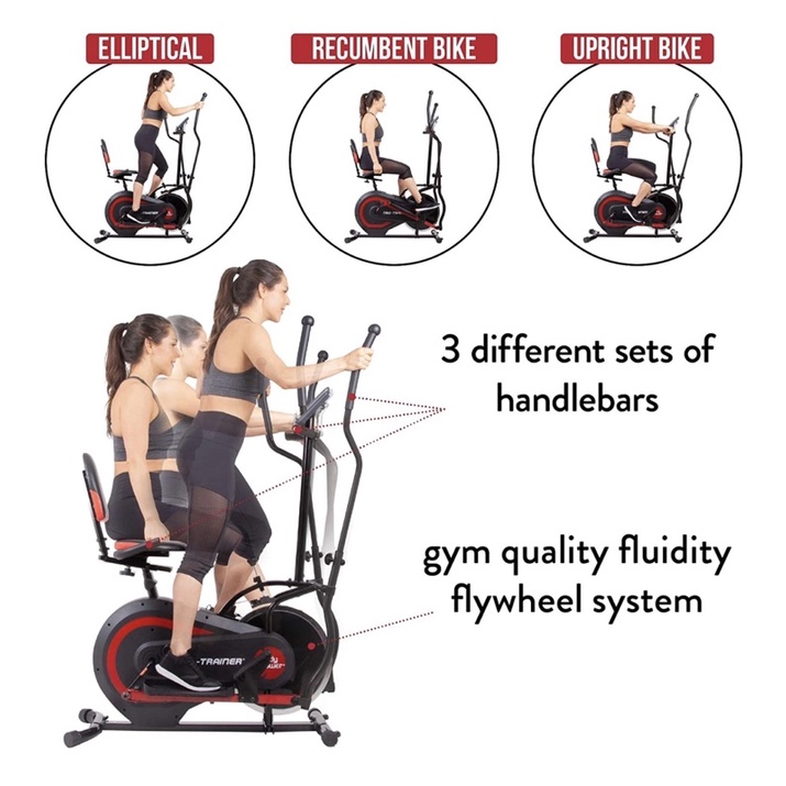 3 in 1 trainer recumbent bike