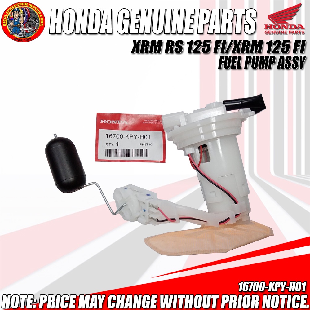 XRM 125 Fi/RS 125 Fi FUEL PUMP ASSY (HPI) (Genuine 16700KPYH01