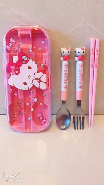 HELLO KITTY Spoon and fork | Shopee Philippines