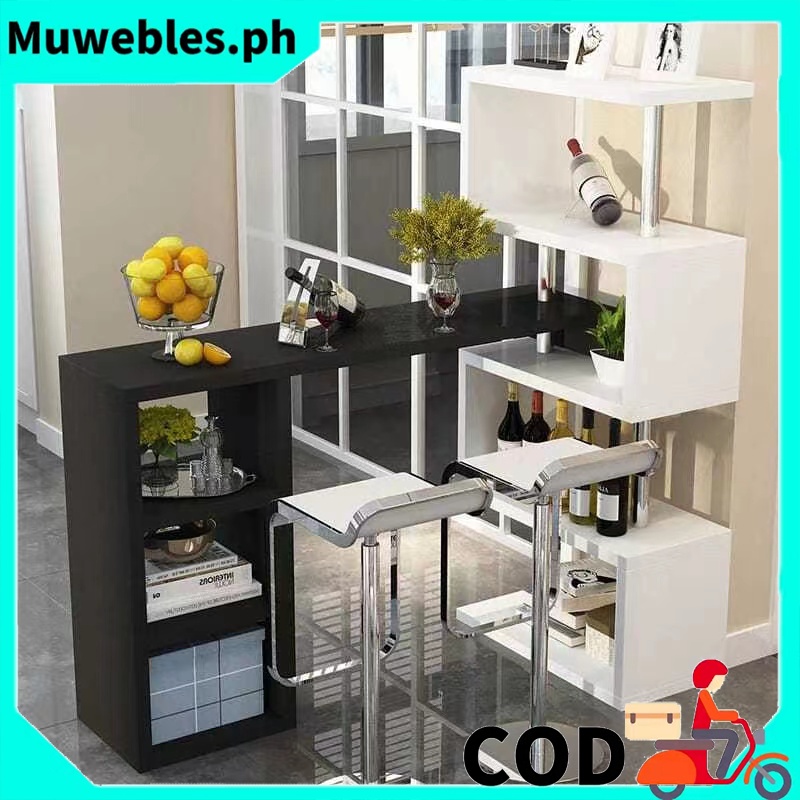 COD Modern MINI Bar table Rotating 360 Swivel Bar counter table coffee ...