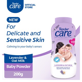 Tender Care Lavender & Oat Milk Hypo-Allergenic Baby Powder 200g