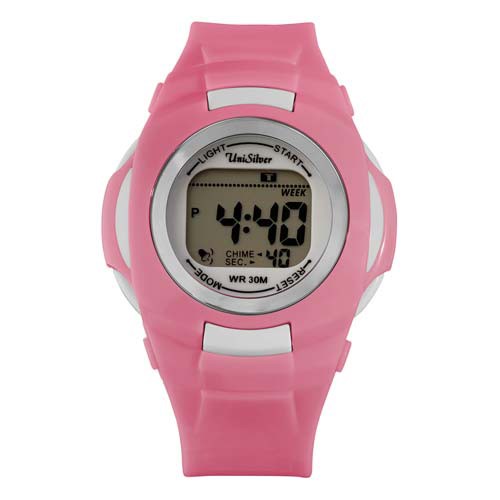 UniSilver TIME Champster Kid's Pink Digital Rubber Watch KW2204-2001 ...