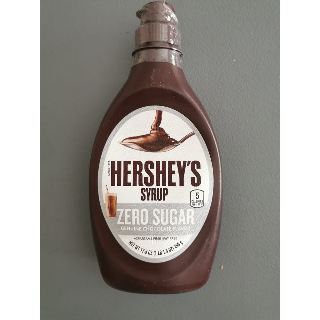 Hershey's Syrup Zero Sugar Genuine Chocolate Flavor Aspartame Free Fat ...