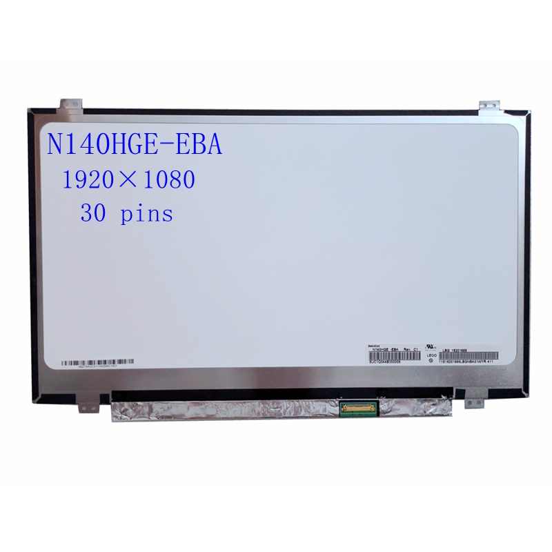 Écran LCD LED 14 Pouces N140HGA-EA1 REV.C4 - 1920x1080, 30 Broches, Dalle Seule