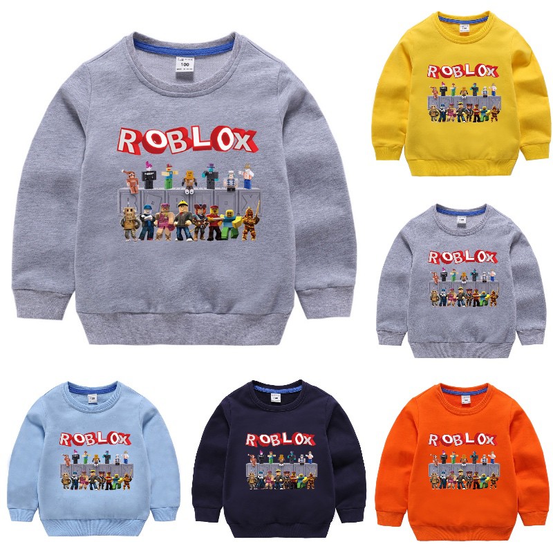 Kids Girls Boy Sweatshirt Long Sleeve Jacket Roblox Kids Fashion Jumper Pullover Outwear Tops Shopee Philippines - roblox girl jumper codes