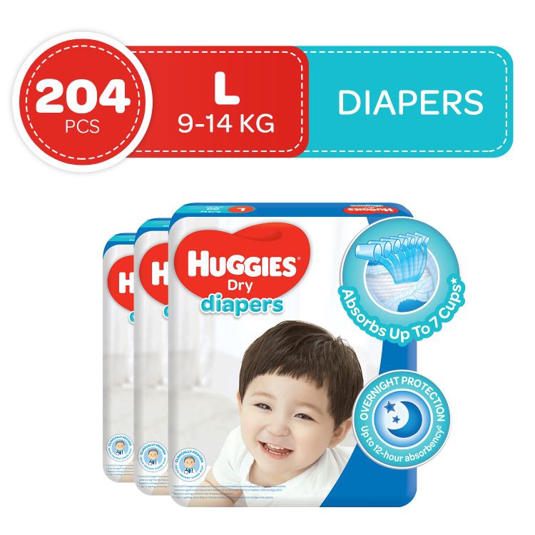 huggies 204 pack