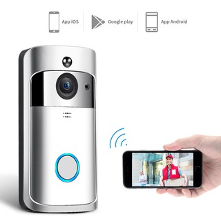 wireless smart wifi doorbell ir video visual ring camera intercom home security