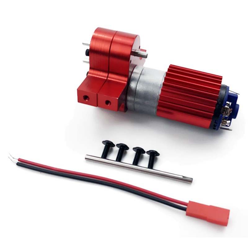 JVSISM 370 Brushed Motor+Alloy Heat Sink Gear Box Set with Steel Gears for WPL Henglong C14 C24 B14 B24 B16 B36 4X4 6X6 Upgraded Parts,Grey JVSISM 370 Brushed Motor+Alloy Heat Sink Gear Box Set with Steel Gears for WPL Henglong C14 C24 B14 B24 B16 B36 4X4 6X6 Upgraded Parts,Grey