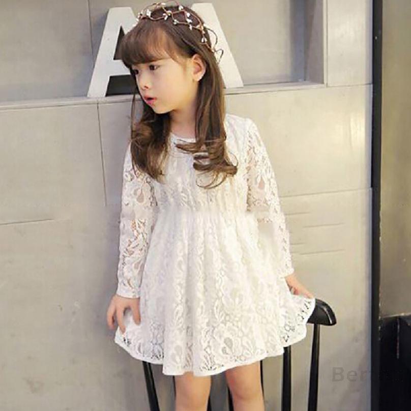 white long sleeve dress kids