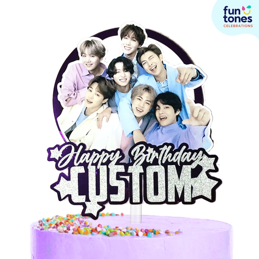 BTS Jungkook Taehyung RM Suga Jin Jimin Jhope Cake Topper / Customized ...