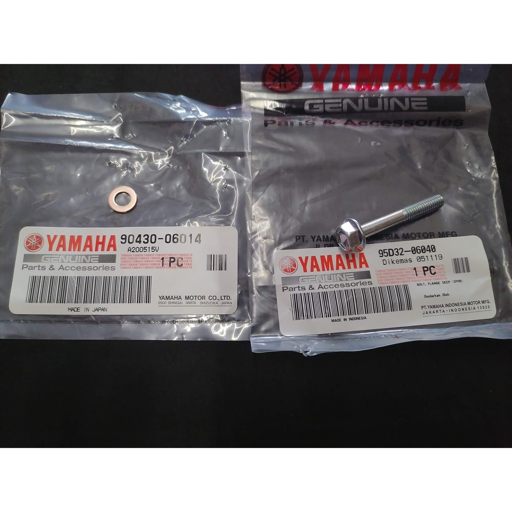 Yamaha gear oil drain plug mioi125 95d3206040 & 9043006014 BeeCost