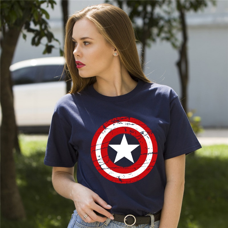 girls captain america shirt