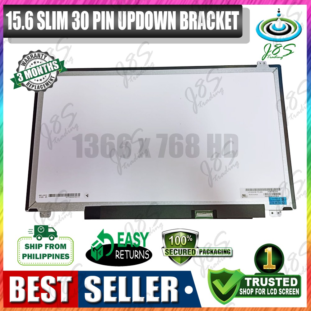 Brand New 15.6 Inch Slim Type 30 Pin Led Lcd Laptop Screen Replacement