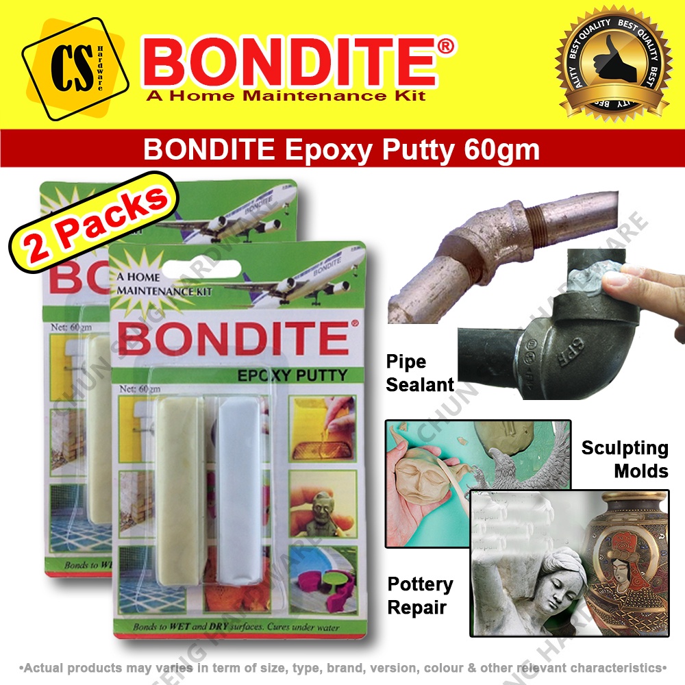 BONDITE Epoxy Putty Filler Bonding Stick Water Leaking (2 pack