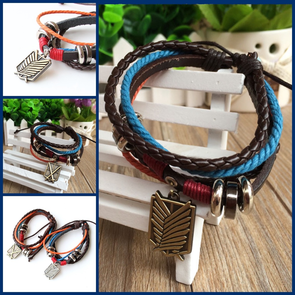 Attack on Titan Scout Legion Survey Corps Bracelet fashion bracelet  accessories animation peripheral Lover Bracelet | Shopee Philippines