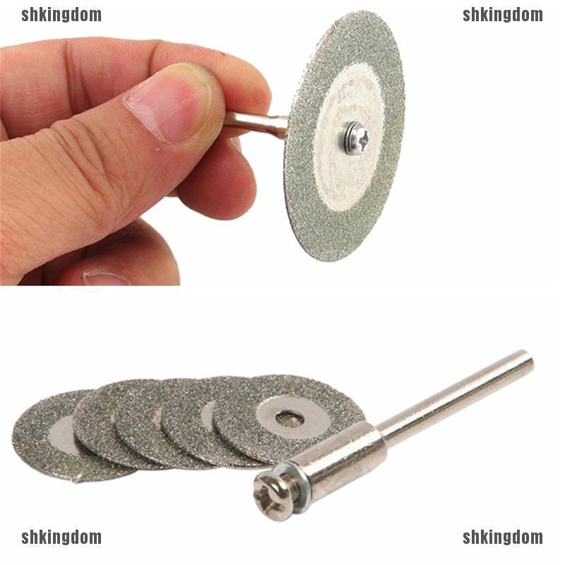 41X 1/8" Shank Diamond Cutting Discs Wheel Blades Set Drill Bit For Rotary Tool