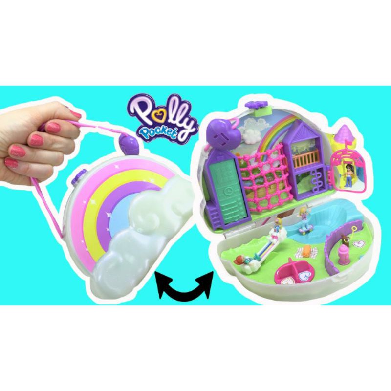 polly pocket rainbow bag