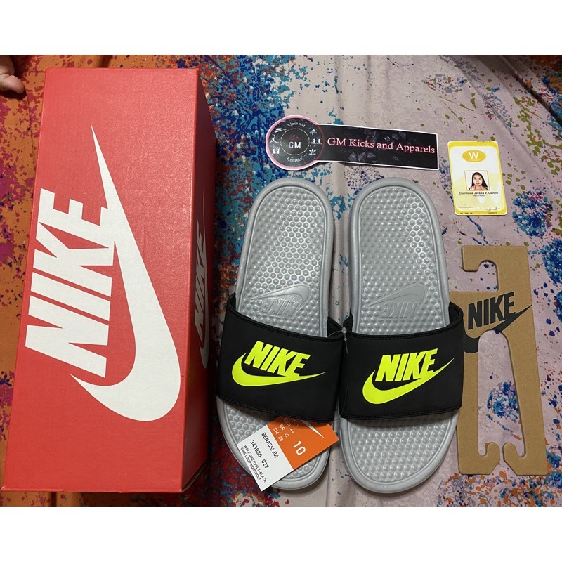 nike benassi jdi wolf grey