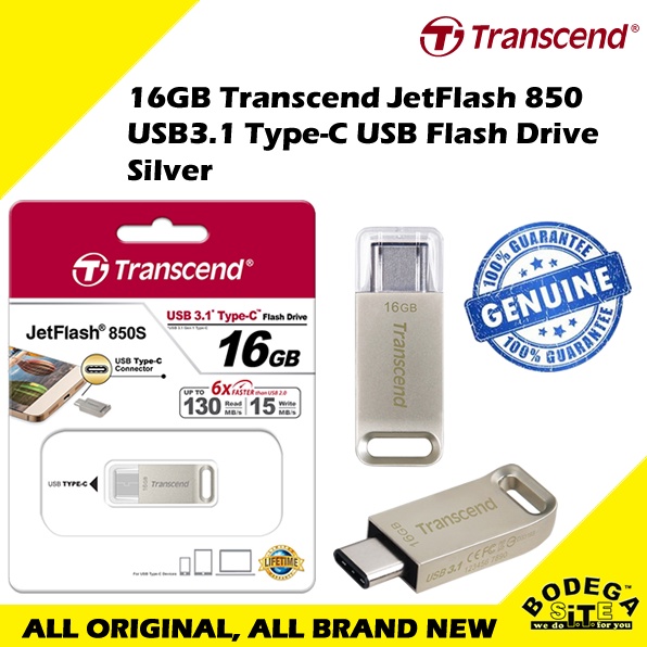 Transcend's JetFlash 850 flash drive utilizes the nextgeneration Type