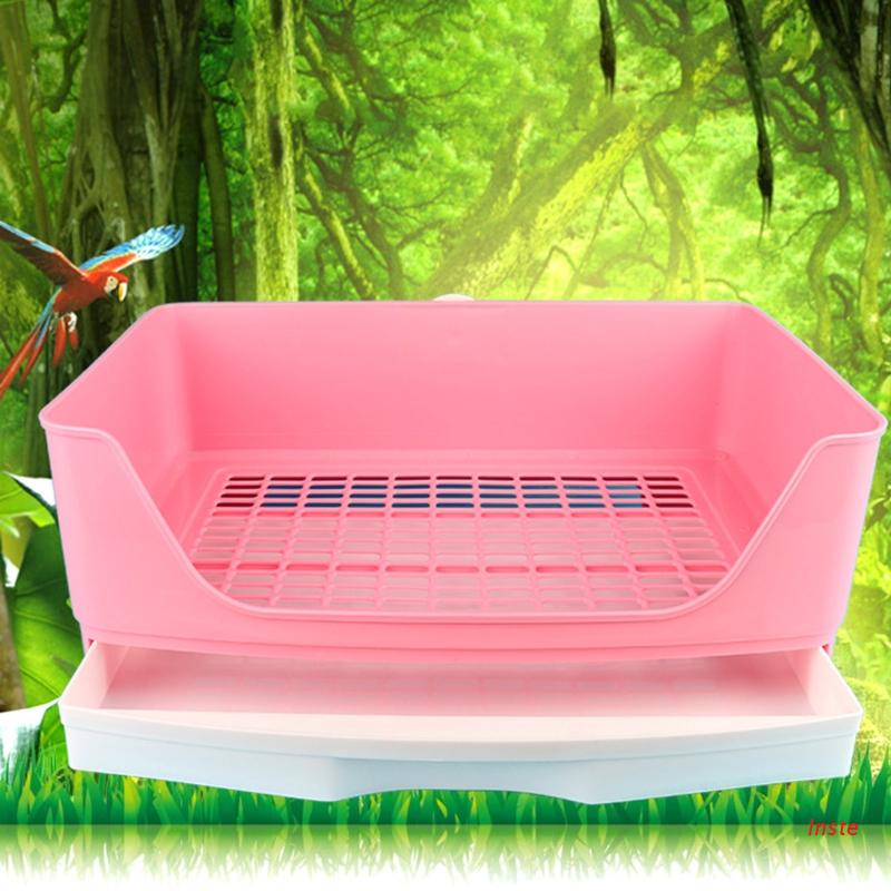Inste Large Rabbit Litter Box with Drawer Place Firmly Pet Bedpan