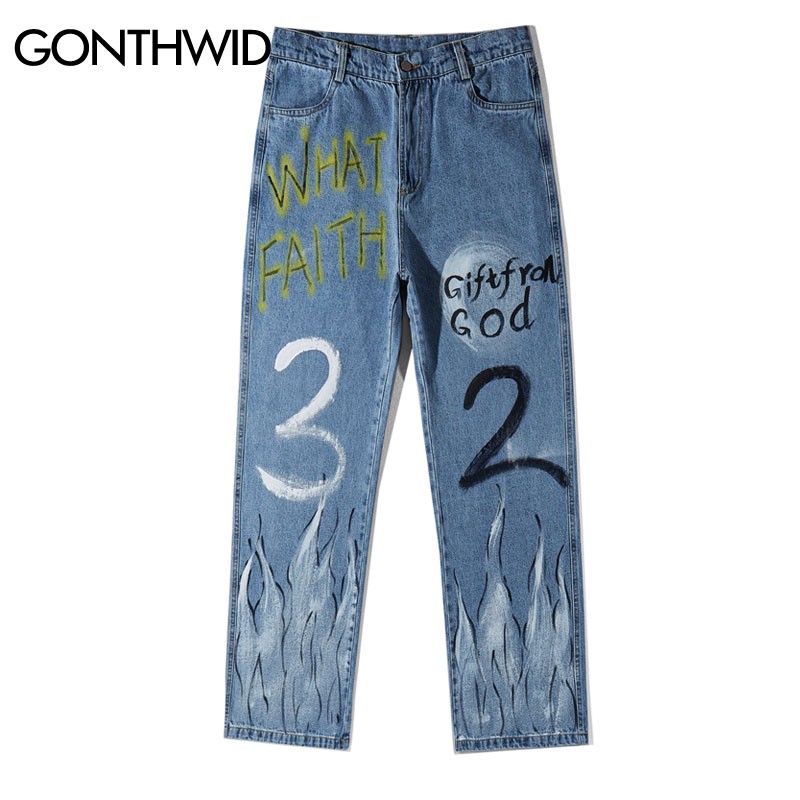 flame denim jeans