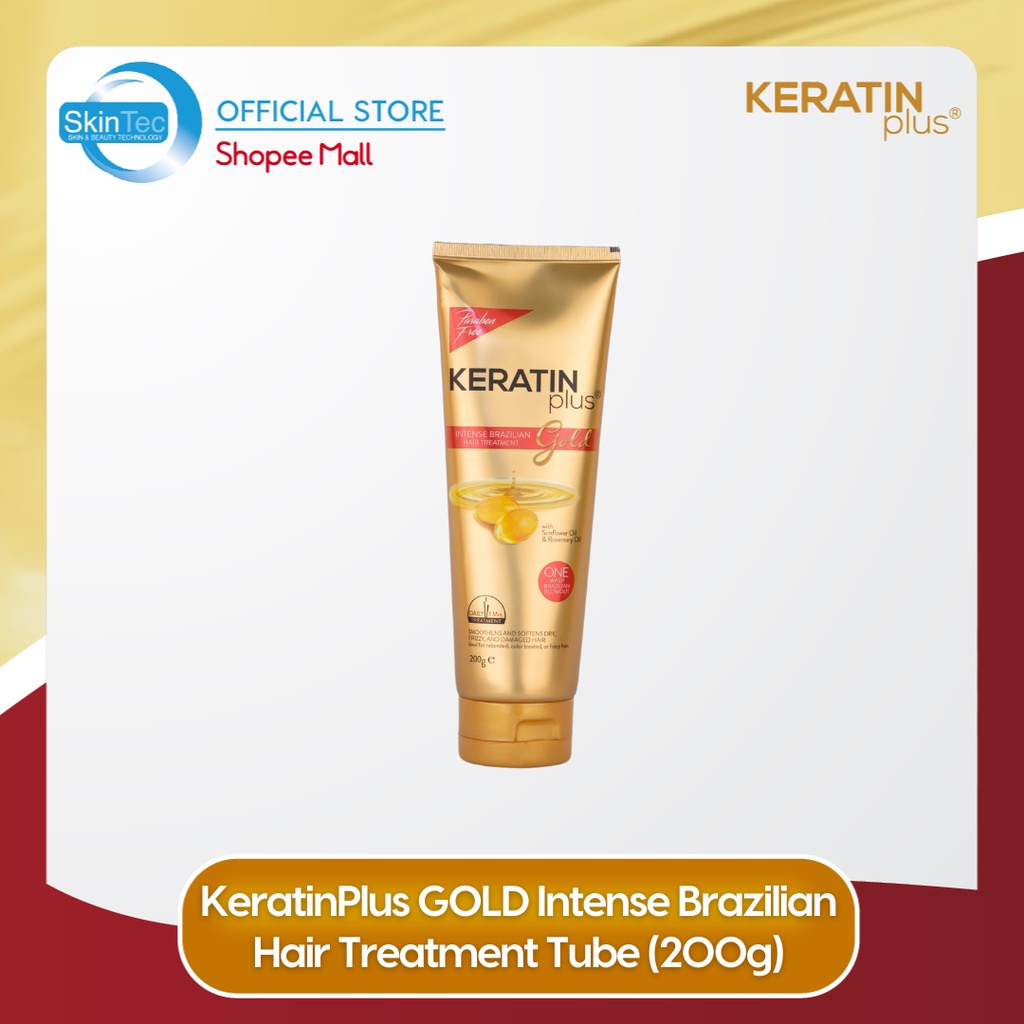 Keratinplus Gold Intense Brazilian Hair Treatment Tube 200g Shopee Philippines 