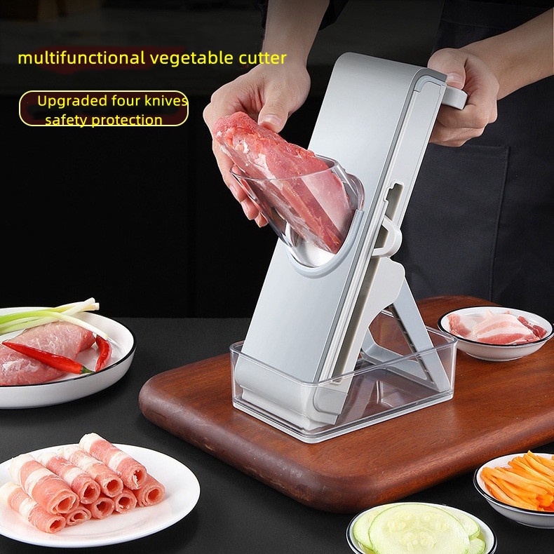 Function vegetable slicer household meat slicer manual adjustable