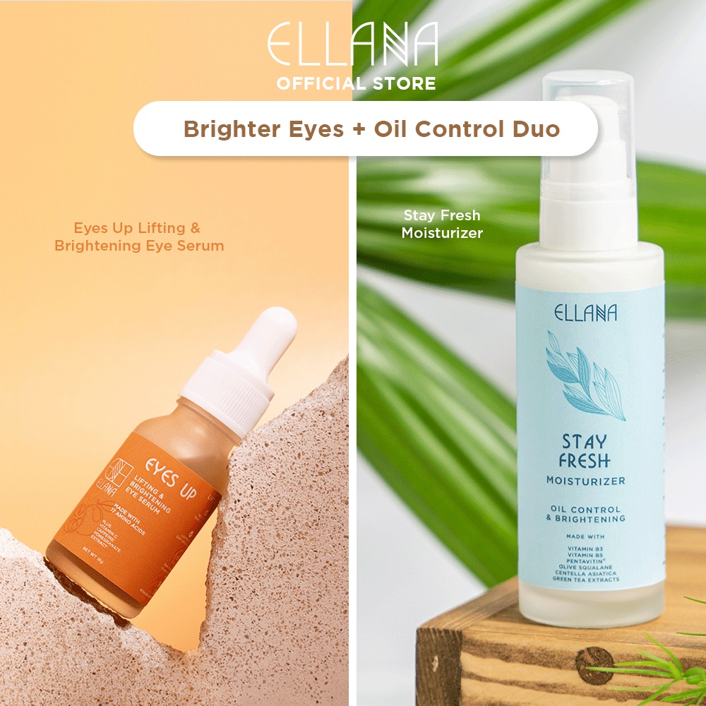 ELLANA Brighter Eyes + Oil Control Duo Eyes Up! Brightening Serum