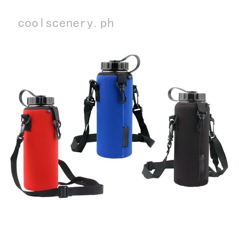 1Pc Sport Water Bottle Cover Neoprene Case Insulator Sleeve Bag Pouch Strap Hot