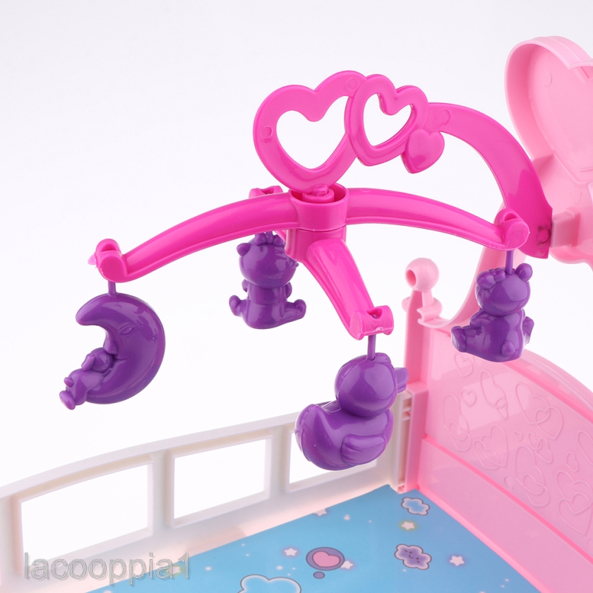 plastic baby doll crib