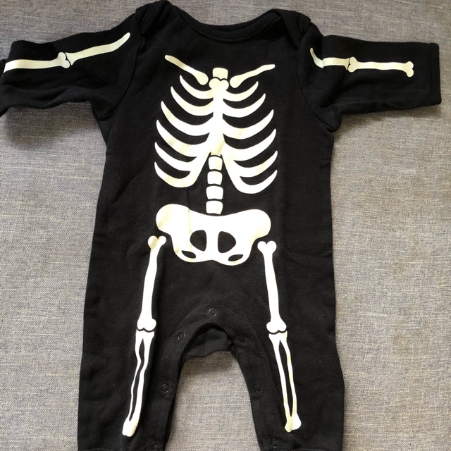 old navy skeleton onesie