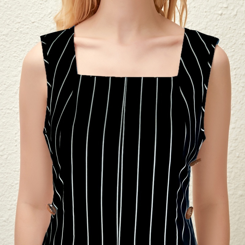 striped romper shorts