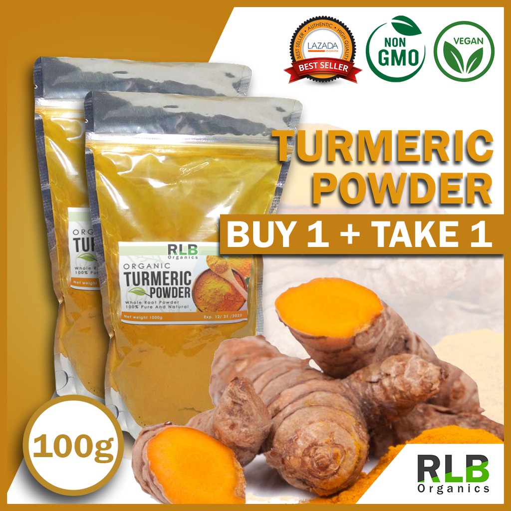 Buy1Take1 100 Grams Organic Turmeric Powder All Natural Turmeric