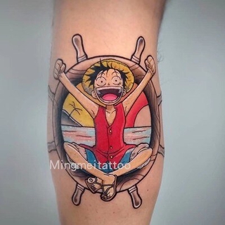 Anime One Piece Tattoo Tattoo Stickers Luffy Zoro Trafalgar Law Tattoo Sticker Waterproof Diy Sticke Shopee Philippines