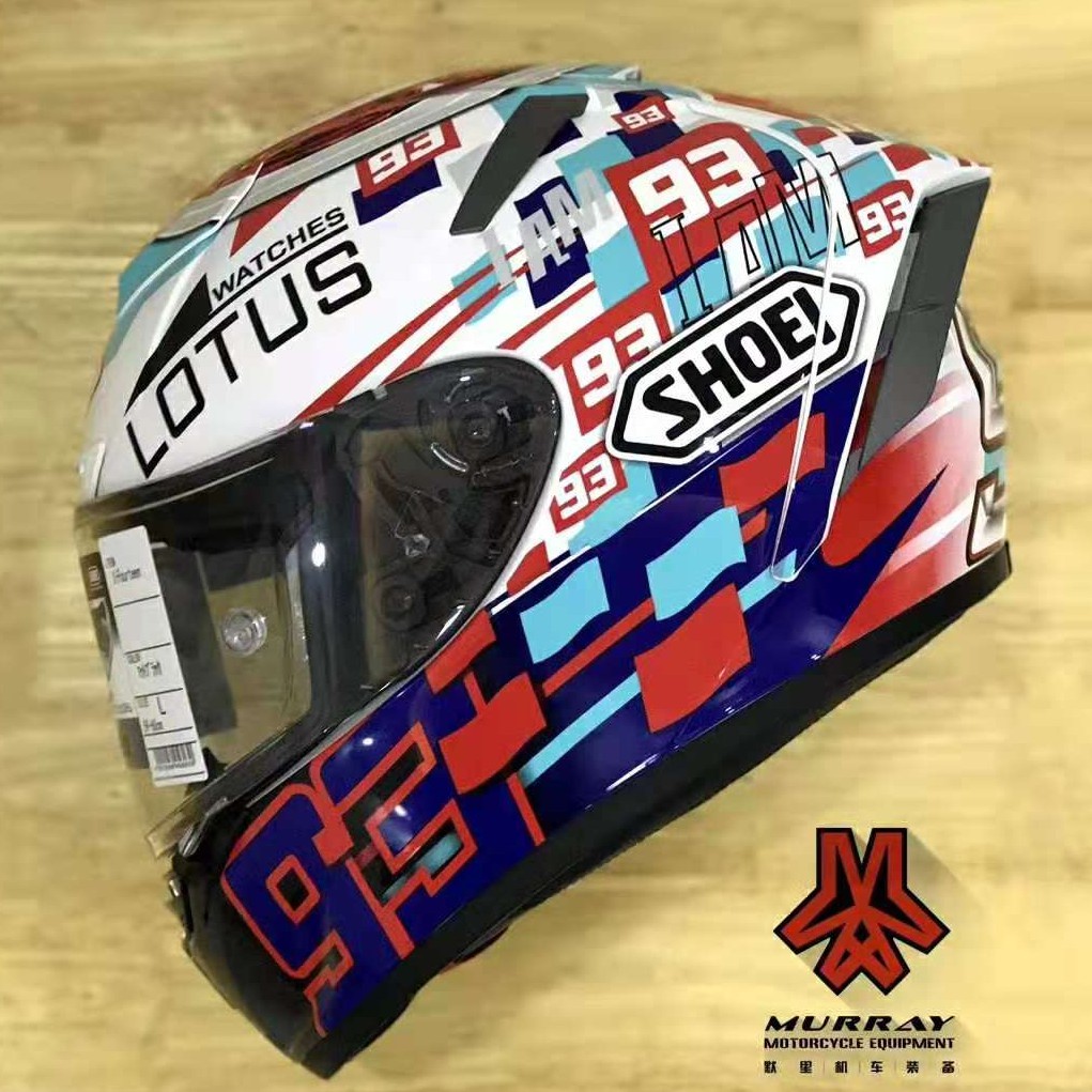 Shoei X14 Marquez Power Up Tc 1 Red White 100 Copy Full Face Helmet Motorcycle Helmet Shopee Philippines