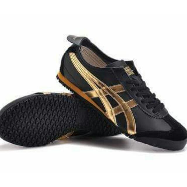 black and gold onitsuka tigers