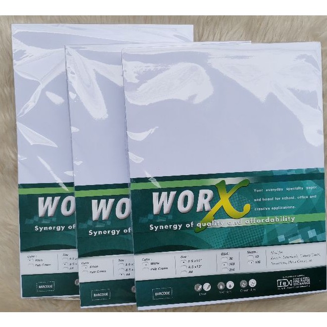 Specialty Paper Worx Certificate Paper 90gsm White, Pale Cream Short 10 Sheets Pack