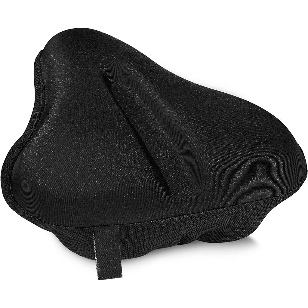 Bike Seat Cushion Padded Gel Wide Adjustable Cover for Men & Womens