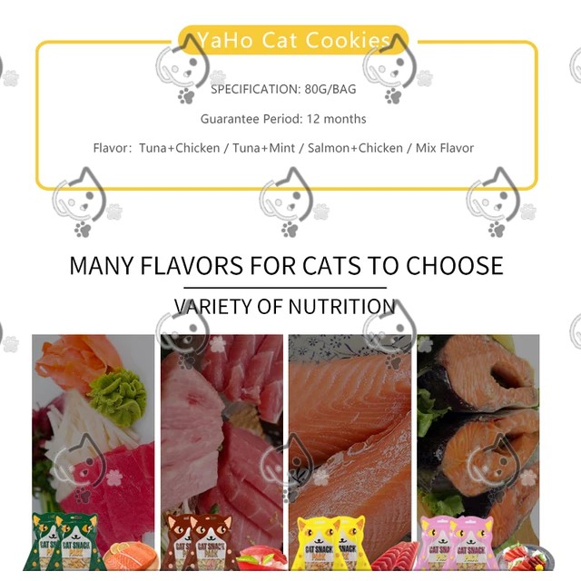 Cat Snack Pack Cat Treats Cookies Snack Pack (80g per Pack) pet treats #5