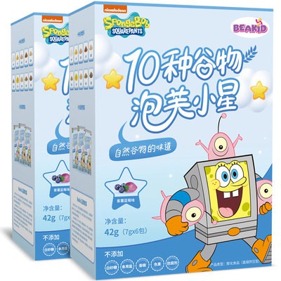 beakid SpongeBob Cereal Puffs Non-small buns Puffs Little Star molars ...