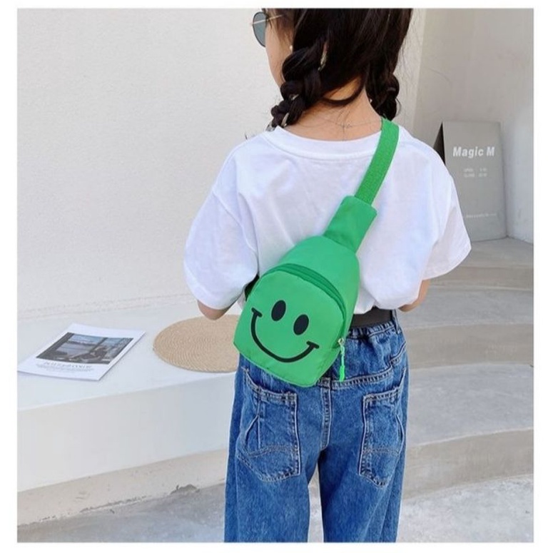 Guangzhou Super Cute Fashion Smiley Face Children'S Chest Bag Made In Guangzhou