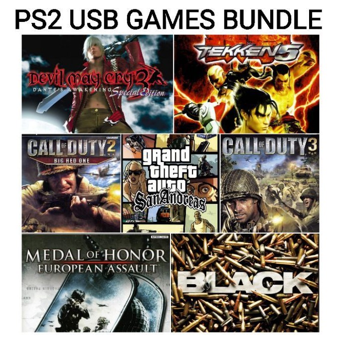 PS2 USB Game bundle PS2 USB Game with Mcboot card PS2 Shopee