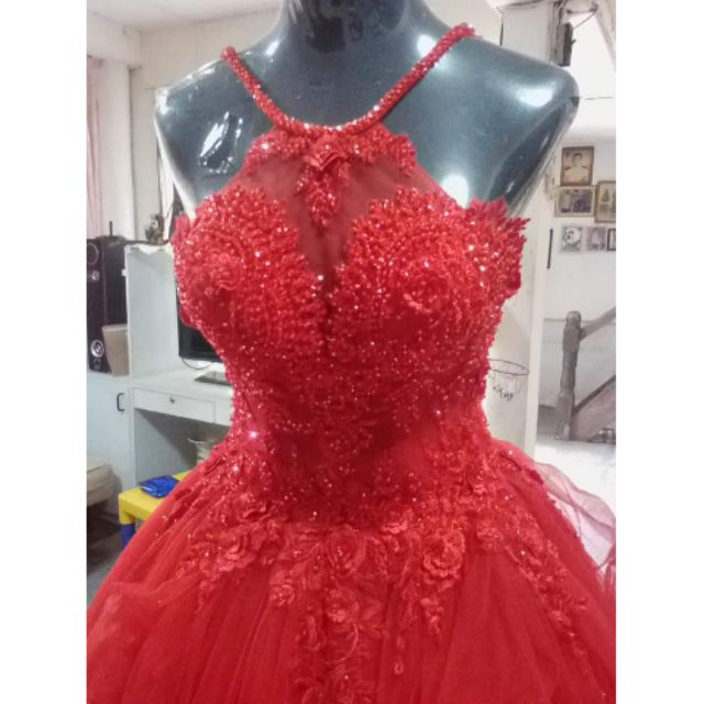 red cocktail dress for debut