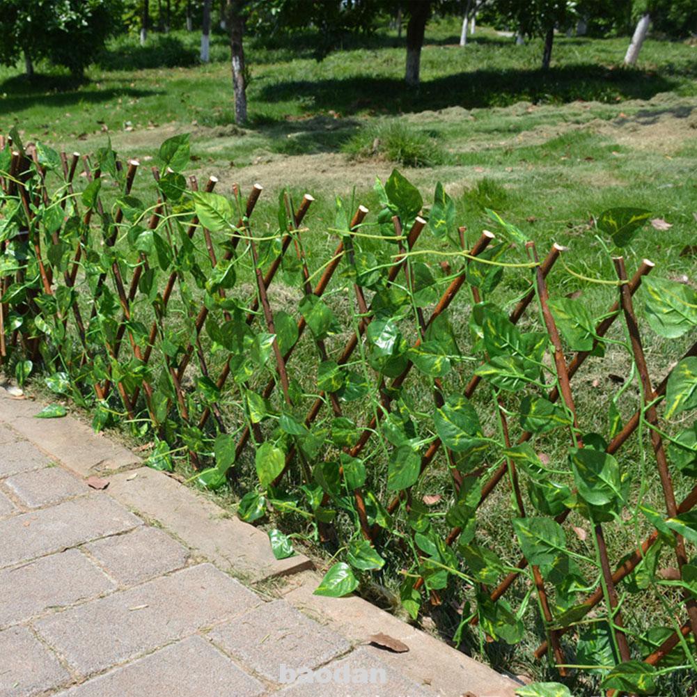 Telescopic Wooden Outdoor Indoor Uv Protection Garden Decor Privacy Screen Greenery Walls Simulation Fence Shopee Philippines