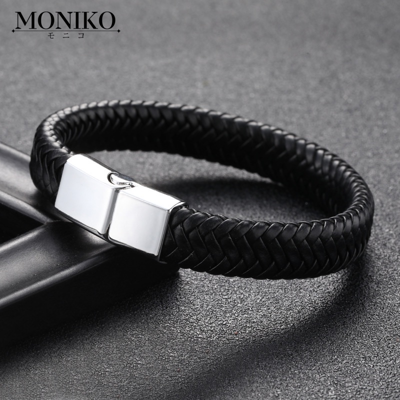 MONIKO Original Design Black Leather Cord For Men Impact Inspired ...